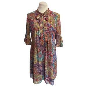 Leslie Fay Vintage 90's Floral Shift Dress Size 6